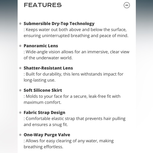 NEW In Box! US Divers DryView Adult Full Face Mask, Size L/XL - Picture 9 of 9